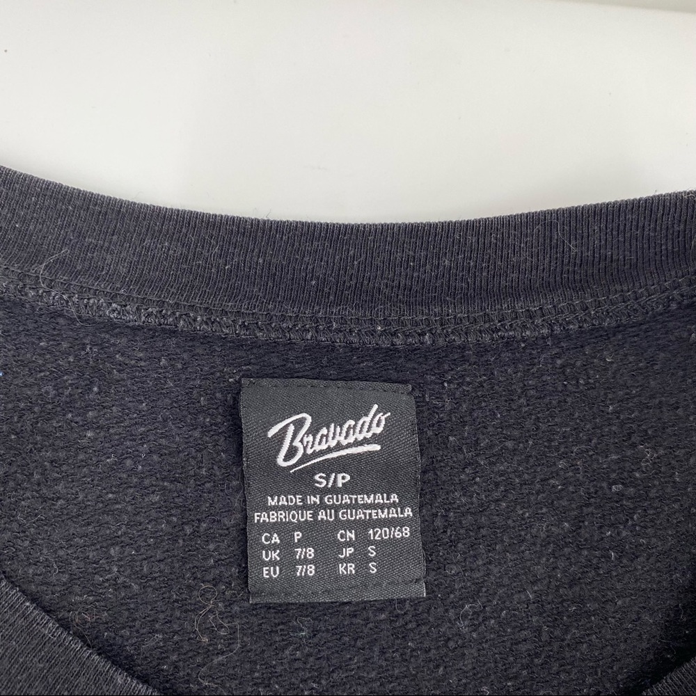 Forever 21 Bravado The Rolling Stones Lips Tongue Sweatshirt BLACK Size Small - Picture 9 of 11